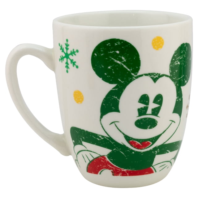 Taza Café Cerámica Ambient 21 Colección Disney Mickey & Minnie Mouse Navidad 330ml