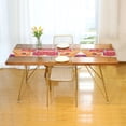 thumbnail image 3 of Yayeee Table Runner 70 inches Long Home Kitchen Dinning Party Decoration, Orange Hand Drawn Floral, 3 of 7
