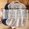 thumbnail image 3 of TEAJOPSUU Womens Loose Tank Tops Cute Floral Embroidery Ruffle Trim Sleeveless Blouse Round Neck Button Front Solid Color Shirt for Summer Daily Wear Khaki, 3 of 8