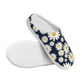 thumbnail image 3 of Fotbe Daisy Floral Pattern Women's Fuzzy Curly Fur Memory Foam Loafer Slippers Indoor Outdoor Slippers Winter Home Shoes-35/36, 3 of 7