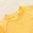 thumbnail image 5 of Girls Long Sleeves Tshirts Newborn Toddle Baby Kid Boys Girls Pullover Tops+Pants Set Outfits Clothes Baby Girl Tops Yellow 90, 5 of 9