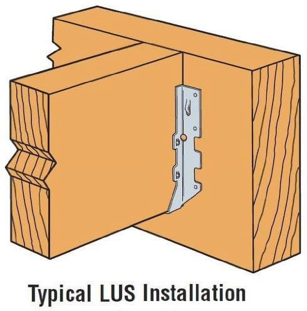 Simpson Strong-Tie 25-pack 25 Pack Simpson Strong Tie LUS44Z 4x4 Light Double Shear Joist Hanger Z-Max Finish — Residential Use, Standard Application