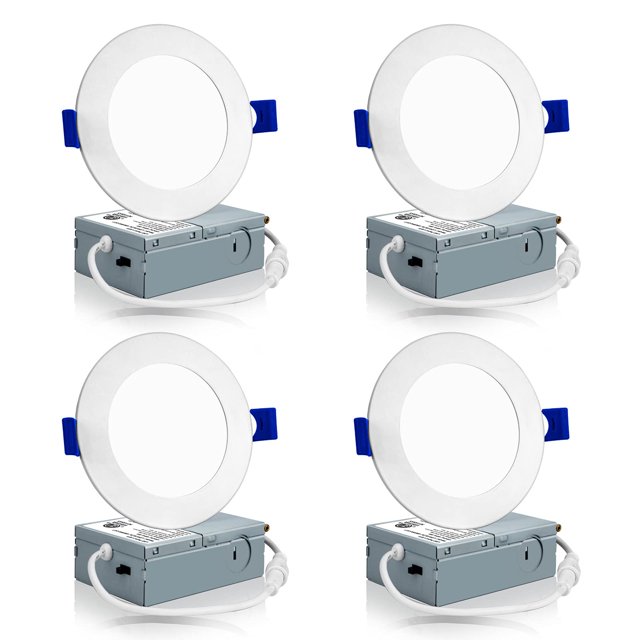 Luminaria Meconard luz LED empotrable de techo de 4" 9 W 750 lm