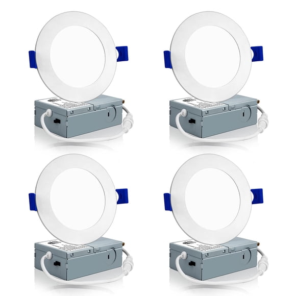 Luminaria Meconard luz LED empotrable de techo de 4" 9 W 750 lm