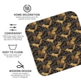 thumbnail image 3 of Lsque Squirrel Gathering Nuts Pattern 4" Drink Coasters Set of 4, PVC Leather Absorbent Coasters, Table Coaster Set Decorative Coffee Cup Coasters Housewarming Gift -Square, 3 of 6