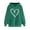 Army Green, variant on Posijego Hoodie for Women Spring 2025 Sweatshirts Hooded Long Sleeve Heart Graphic Printed Pullover Tops