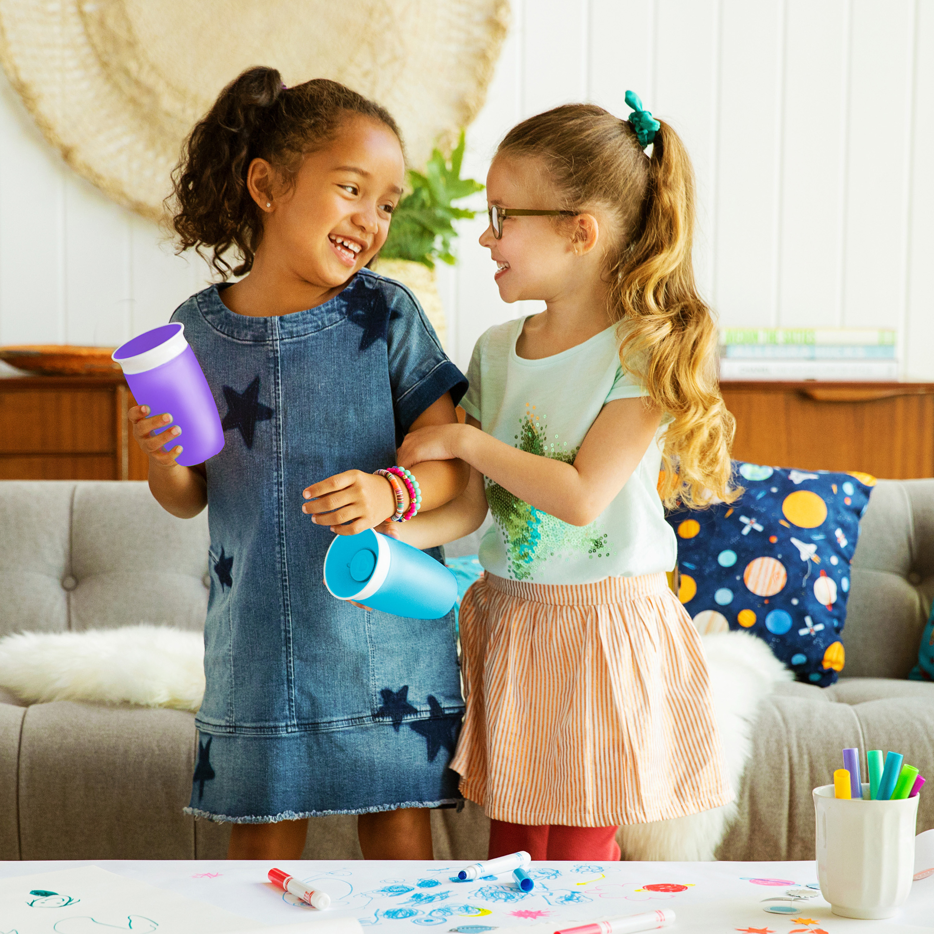 Munchkin Miracle 360° Spoutless Sippy Cup, 10 oz, 2-Pack photo 5