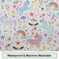 thumbnail image 6 of Dino Shower Curtains for Girly Bathroom Decor Funny Fairy Cartoon Fantasy Colorful Animal Rainbow Cloud Heart Shower Curtain Durable Machine Washable Waterproof Fabric, 36x72 Inch, 6 of 6