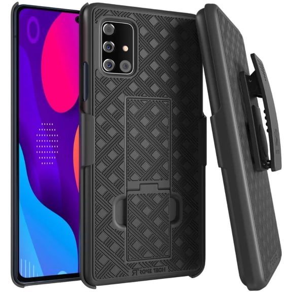 Rome Tech for Samsung Galaxy A51 4G Shell Holster Combo Case With Belt clip