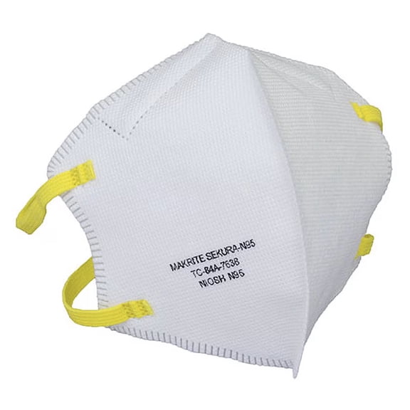 SEKURA N95 Foldable Particulate Respirator Mask, NIOSH Certified (Box of 40 Masks)
