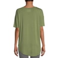 thumbnail image 4 of Time and Tru Women's V-Neck Tunic T-Shirt, 2-Pack, 4 of 5