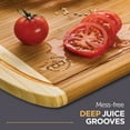 thumbnail image 2 of Bambüsi Extra Large Bamboo Cutting Board, Kitchen Chopping Board, Wooden Cutting Board With Juice Grooves. By: Bambusi, 2 of 7