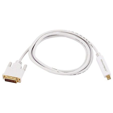 UPC: 0844660059998 | Monoprice 6  Mini DisplayPort Male to DVI Male 32AWG Cable White 105999