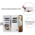 thumbnail image 4 of New Zipper Wallet Leather Phone Case for iPhone 16/16 Pro/16 Plus, 3 in 1 Phone Case Card Holder Wallet Phone Holder (for iPhone16,Black), 4 of 7