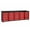 Red, variant on 10FT Work Bench,Heavy Duty 25-Drawers Storage Cabinets with Stainless Steel Top & Casters,Red