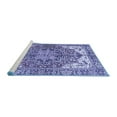 thumbnail image 2 of Ahgly Company Machine Washable Indoor Round Persian Blue Traditional Area Rugs, 5' Round, 2 of 4