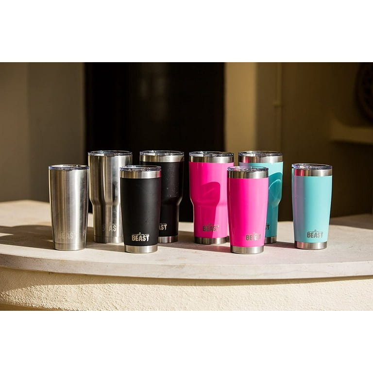 The Beast Reusable Stainless Steel Double Insulated Tumbler With Straw -  Parenting Healthy
