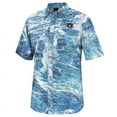 thumbnail image 2 of Men's Colosseum  Blue Auburn Tigers Realtree Aspect Charter Full-Button Fishing Shirt, 2 of 3