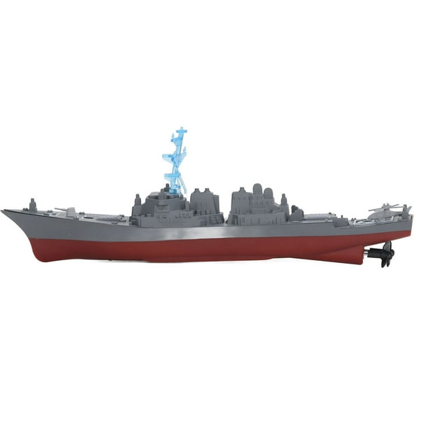 Buque De Guerra De Control Remoto, Barco De Control Remoto Completamente Sellado De Doble Hélice De 2,4 GHz Para Piscinas