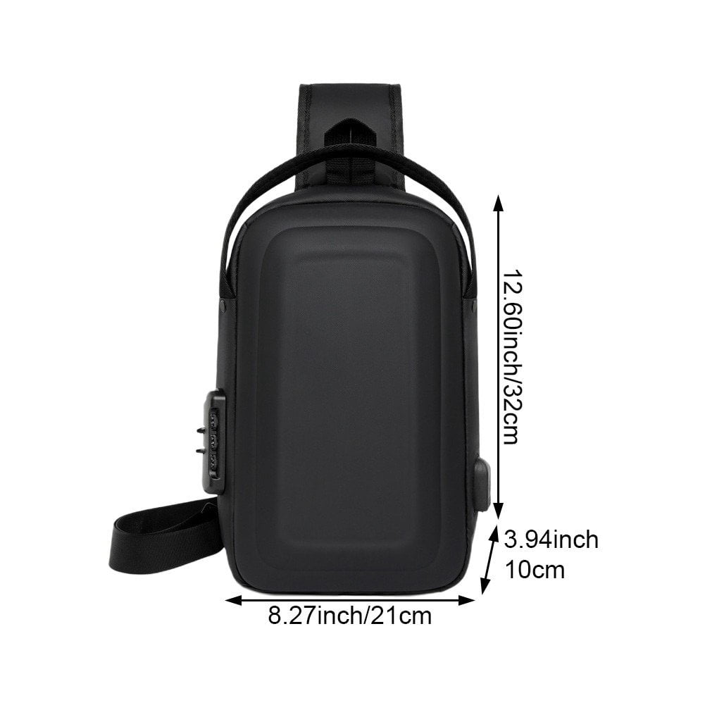 Jiibva Small Sling Bag Fashion Men Chest Bags Waterproof Casual Crossbody Bag Shoulder Bag Daily Handbags for Hiking Cycling