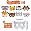 thumbnail image 2 of Máscaras de animales Party Favors Bulu Jungle Safari Kids (16 unidades), 2 of 7