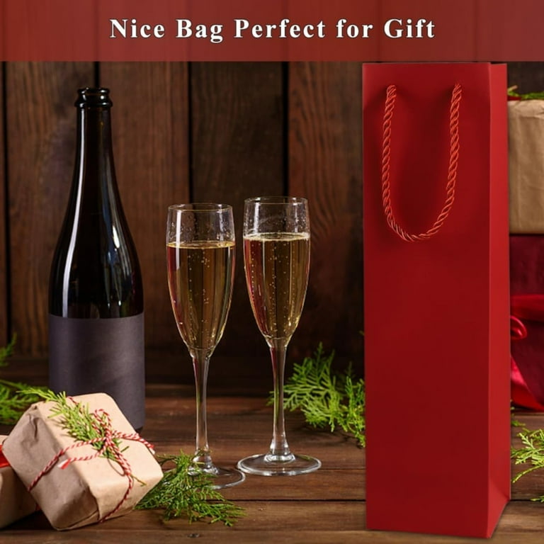 Ljxge Premium Sturdy Wine Gift Bags with Rope Handles Inch