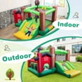 thumbnail image 3 of YYAo Bounce House, Castle Theme Kids Inflatable Trampoline, Farm Themed 6-in-1 Inflatable Castle with Trampoline and 735W Blower, 3 of 9