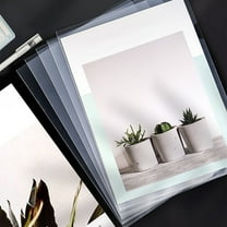 L-Shaped A4 Document Sleeves Clear Plastic Two-Page File Covers Waterproof Sheet Protectors for School Office Organization
