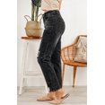 thumbnail image 2 of ABPHQTO Vaqueros lavados slim fit negros rotos de mujer, 2 of 5