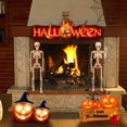 thumbnail image 3 of Halloween Skeleton Decorations with Posable Joints Skeletons for Halloween Party Haunted House Props Decorations, 2 Packs, Style 2, 3 of 9