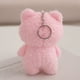 thumbnail image 4 of LLavero de juguete de peluche con dibujos animados para niños, oso lindo, conejo, pato, Rana, colgante pequeño, regalo de Navidad, llavero de adorno de bolsa de corazón para niña, 12cm, 4 of 5