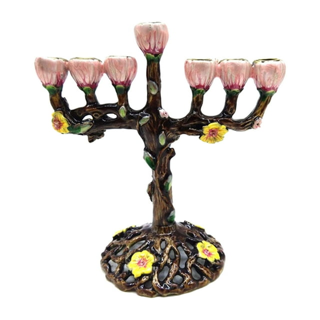 veasfak Hanukkah Menorah Candélabre de Collection pour Anniversaire Table de Salon