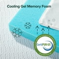 thumbnail image 3 of Spa Sensations by Zinus 2" Ultra Cooling Gel Memory Foam Mattress Topper with Cooling Cover, Full, 3 of 13