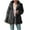 Dark Gray, variant on Women Oversized Cardigan Fashion Lapel Collar Fuzzy Fleece Coats Solid Open Front Winter Warm Faux Fur Jacket Outerwear