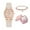 #466-Beige, variant on 1 Pc FULAIDA Women's Quartz Watch - With Bracelet & Box, Fashion Daily Wear Timepiece Accessory