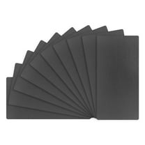 Uxcell 10-Pack Metal Business Card Blanks, 80x40x0.5mm Aluminum Matte Black