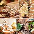 thumbnail image 4 of Wosthever 4 Uds. Moldes para galletas de Navidad, Fondant, decoración de pasteles, troquel, moldes para hornear hechos a mano, suministros de Herramientas y accesorios para hornear, 4 of 6
