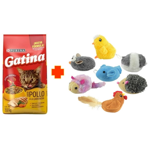 Paquete Gatina 15 kg + 1 juguete que vibra Purina