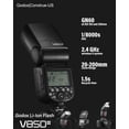thumbnail image 2 of Flash Godox V850III 2.4G GN60 HSS 1/8000 s con batería de 2600 mAh, 2 of 9