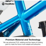 Royalbaby Freestyle 18 Kids Bicycle for Boys Girls, Ages 6-9 Years, Blue
