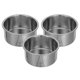 thumbnail image 5 of 3 uds Mini moldes para pasteles redondos para hornear moldes para pasteles de acero inoxidable pequeñas latas para pasteles plato para hornear para Mini pasteles y tartas, 5 of 7