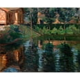 thumbnail image 2 of Sergey Vinogradov 14x12 Black Ornate Wood Framed Double Matted Museum Art Print Titled: Pond by the Manor House, 2 of 5