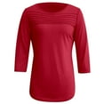 thumbnail image 4 of HUANBAI Trendy Plus Size Tops For Everyday Wear Loose Fit Comfortable Casual Design Perfect For Denim Jeans In Spring Summer And Fall, 4 of 4