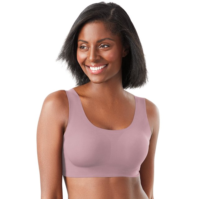 Bali Womens Comfort Revolution EasyLite Seamless Wirefree Bra, 3XL, Studio Pink