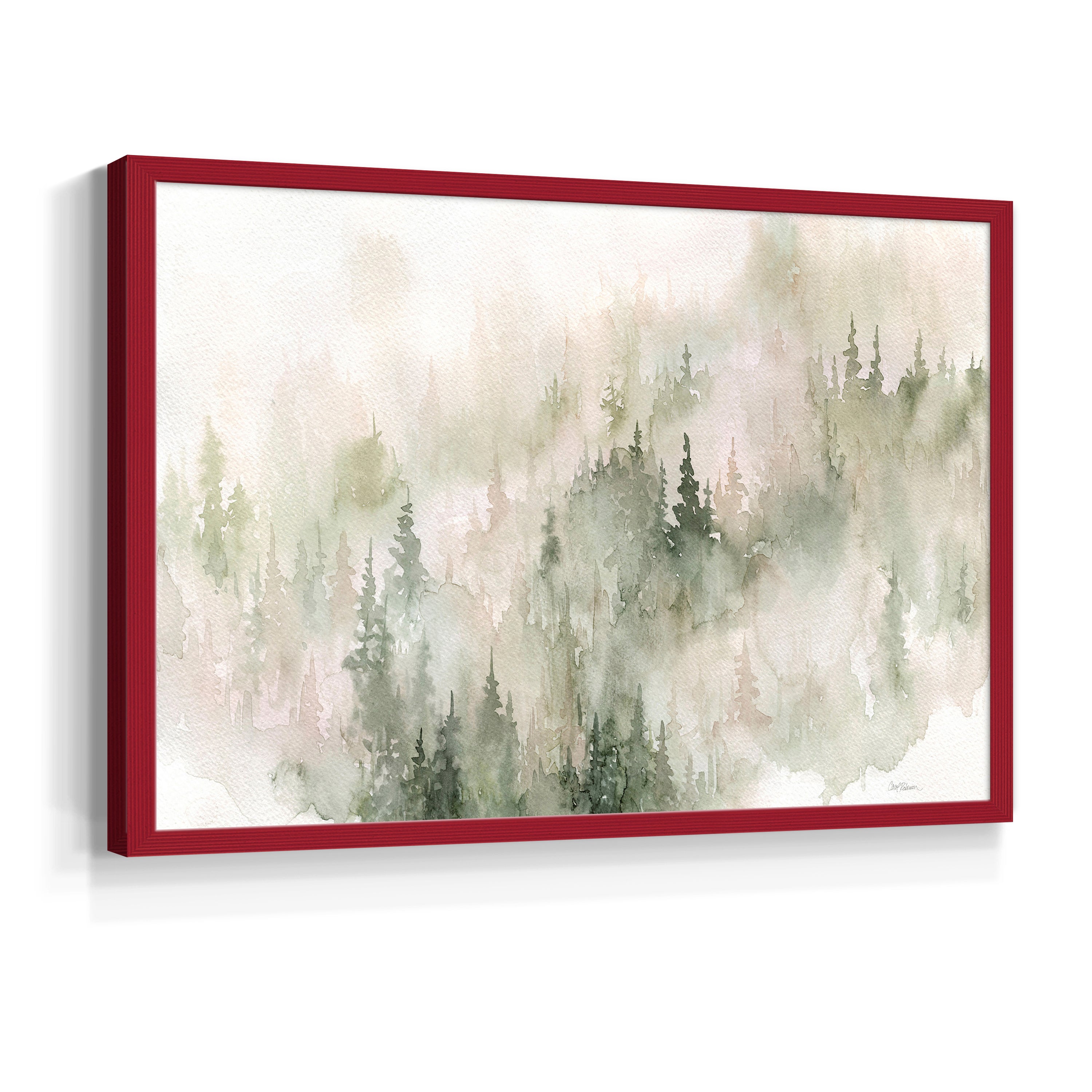 Misty Mountain Sides by Carol Robinson - Restickable Framed Giclée Print
