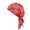 Red, variant on Women Vintage Ethnic Style Head Scarf Pre-Tied Head Scarves Beanies Covers Cap Stretch Print Sleep Turban Hat Ruffle Beanie Scarf