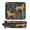 Cheetah and Jungle Leaves, variant on Hair Tool Organizer Bag with Heat Resistant Mat Removable Travel Storage Case for Hot Air Brushes Curling Irons Cheetah and Jungle Leaves