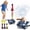 Blue, variant on Flynow 2 in 1 Airplane Outdoor  Water Spray Toys ,Water Sprinkler Summer Toy Rocket Launcher Set for Kids Ages 3-12,  for Lawn Backyard Garden, Gift for Toddler Boy Girl 3 4 5 6 7 8 9 10 Years Old