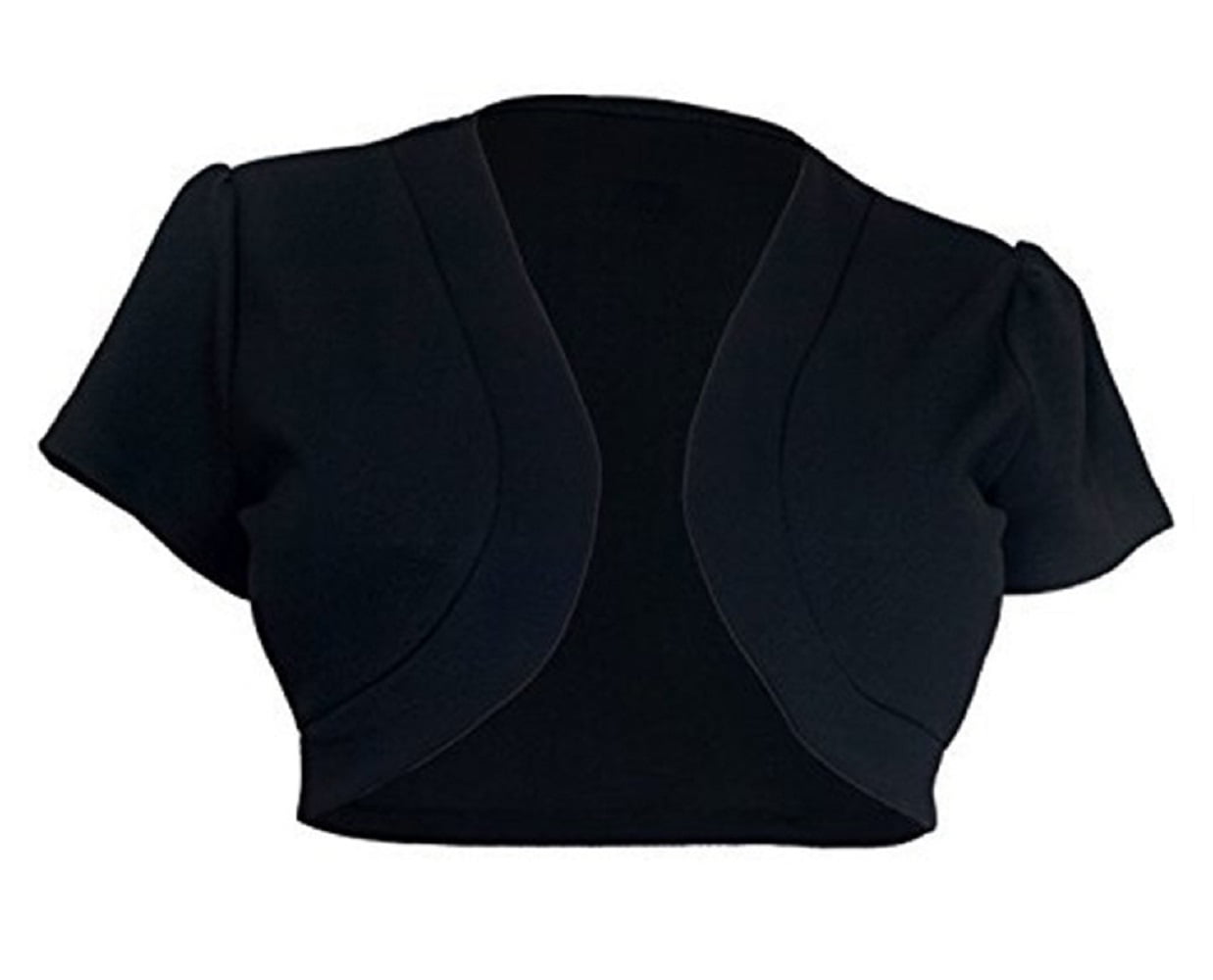 Womens Ladies Cotton Sequin Beaded Cap Short Sleeve Shrug Bolero Cardigan Top 