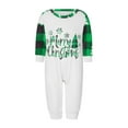 thumbnail image 2 of Elippeo Christmas Pajamas for Family Long Sleeve Snowflake Print Tops + Plaid Pants Set Winter Sleepwear, 2 of 9